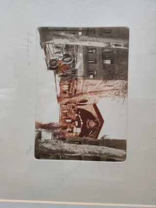 Litografía Sergi Castignani La Boqueria BCN