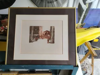 Litografía Sergi Castignani La Boqueria BCN