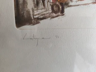 Litografía Sergi Castignani La Boqueria BCN