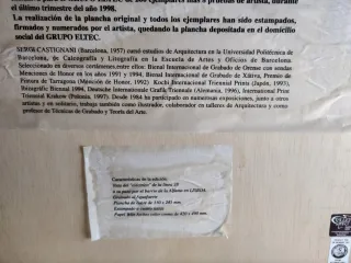 Litografía Sergi Castignani La Boqueria BCN