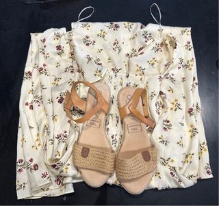 Conjunto Vestido Zara y Sandalias Chamby