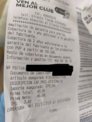 Cafetera PHILIPS EP2334/10 Máquina de café