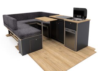 MUEBLE CAMPER modelo U-Shape VW T5/T6 ( forma de U