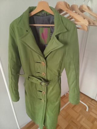Abrigo verde mujer