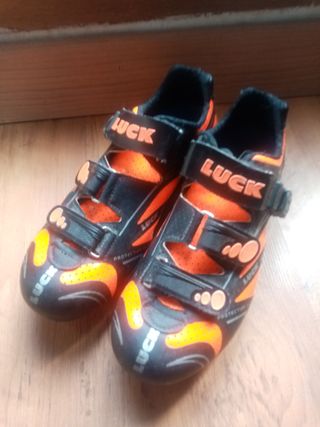 Zapatillas Ciclismo LUCK Naranja/Negro