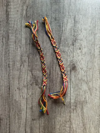 2 Pulseras Amistad Hechas a Mano