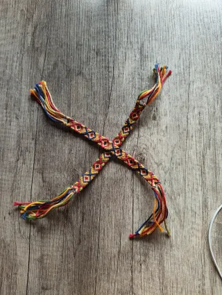 2 Pulseras Amistad Hechas a Mano