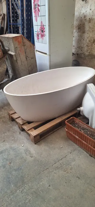 Bañera italiana ovalada