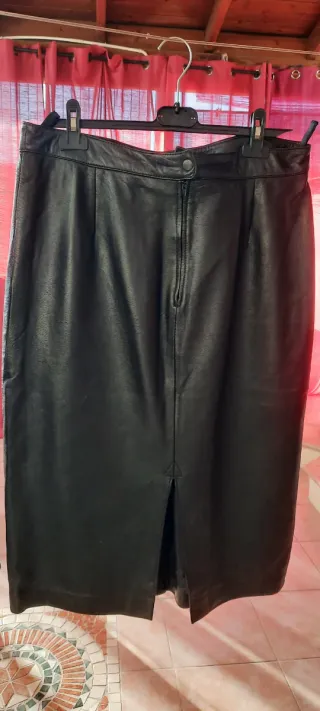 Gonna nera vera pelle