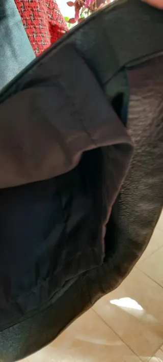 Gonna nera vera pelle