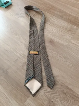 Corbata de cachemira a cuadros