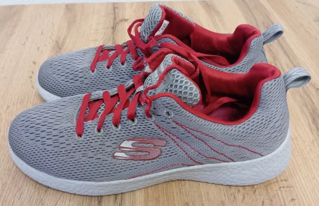 Zapatillas Skechers Talla 41 Gris/Rojo