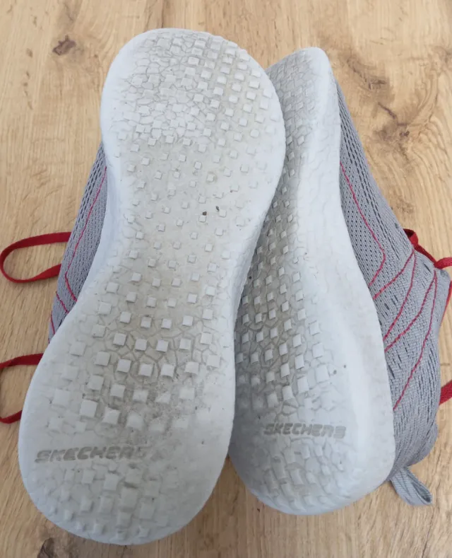 Zapatillas Skechers Talla 41 Gris/Rojo