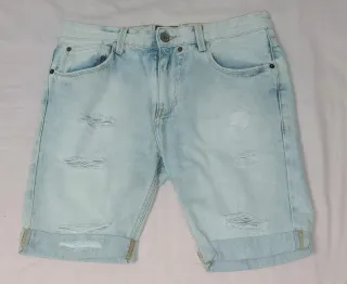 Pantalón vaquero corto roto, 42, hombre, Pull&bear