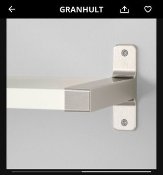 Scaffali in legno con supporti Ikea Granhult