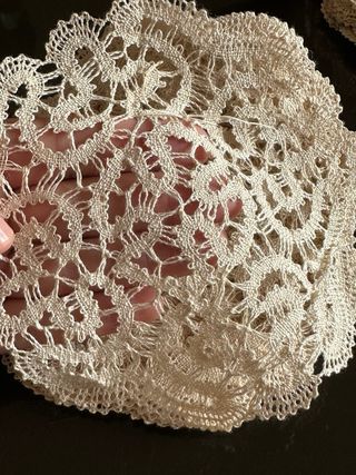 Sottobicchieri tombolo fatti a mano