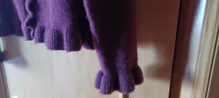 Chaqueta Zara Lana Granate Talla XL