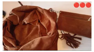 Borsa Artigianale Camoscio Marrone