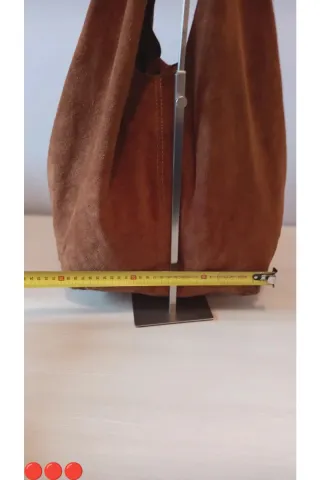 Borsa Artigianale Camoscio Marrone