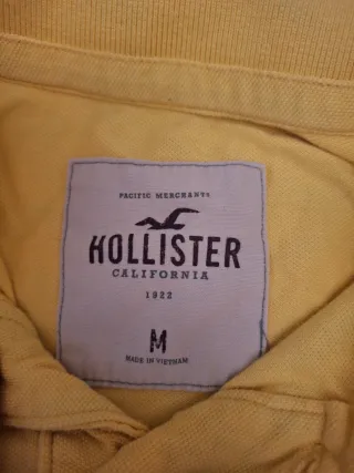 Polo Hollister Amarillo Talla M
