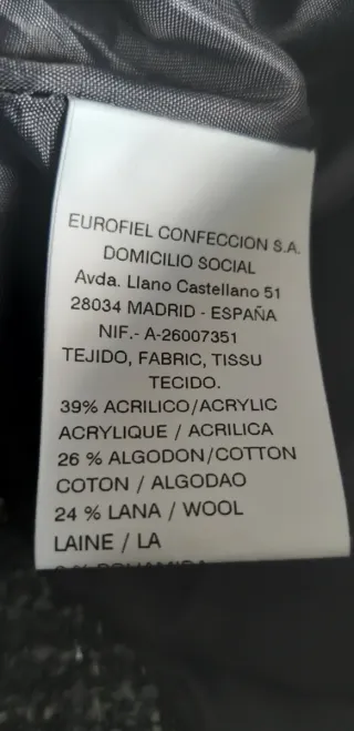 Trade de Chaqueta Chanel Tweed Gris tallaje pequeñ