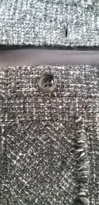 Trade de Chaqueta Chanel Tweed Gris tallaje pequeñ