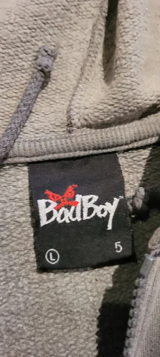 Sudadera Bad Boy Gris con Cremallera