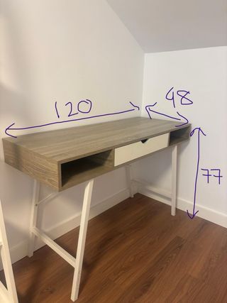 Escritorio Jysk madera y metal