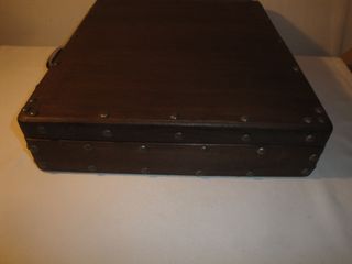 Maletín madera colección minerales