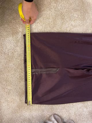 Pantaloni vintage raso viola