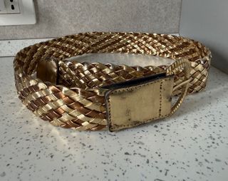 Cintura intrecciata color oro
