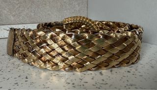 Cintura intrecciata color oro