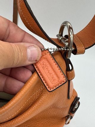 Bolso Coach Naranja Piel