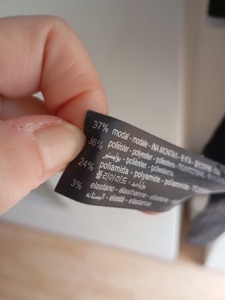 Vestido negro Zara Talla S rayas blancas mangas