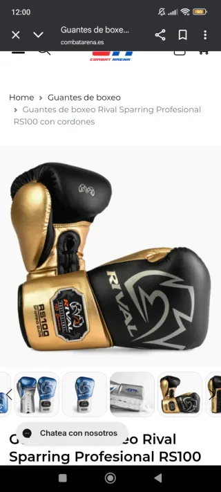 Guantes Boxeo Rival Sparring RS100