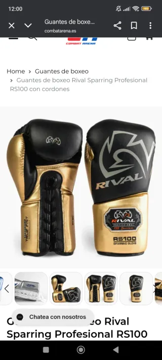 Guantes Boxeo Rival Sparring RS100