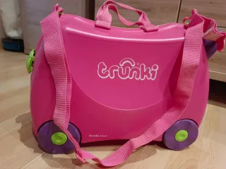 Maleta infantil Trunki rosa y morada