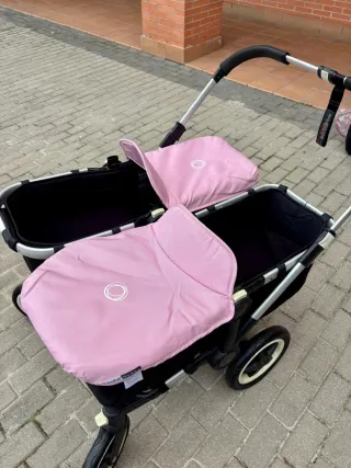 Bugaboo Donkey Silla Gemelar Rosa