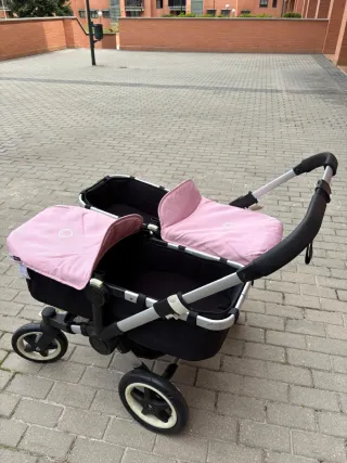 Bugaboo Donkey Silla Gemelar Rosa