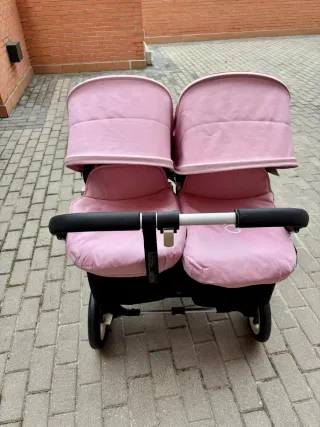 Bugaboo Donkey Silla Gemelar Rosa