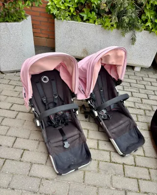 Bugaboo Donkey Silla Gemelar Rosa