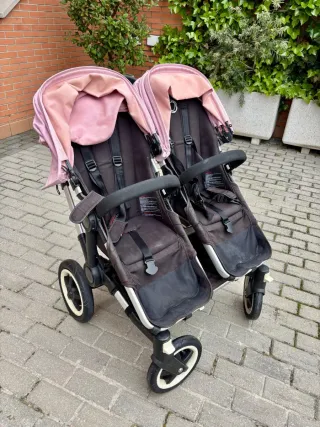 Bugaboo Donkey Silla Gemelar Rosa