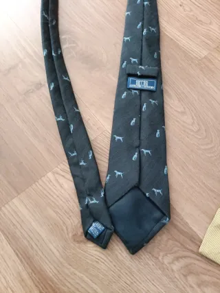 Corbata Seda y Lana Diseño Perros