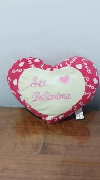 Cuscino a forma di cuore Sei Bellissima