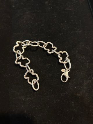 Pulsera Tous Osos Grandes Plata Original