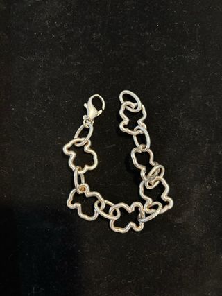 Pulsera Tous Osos Grandes Plata Original
