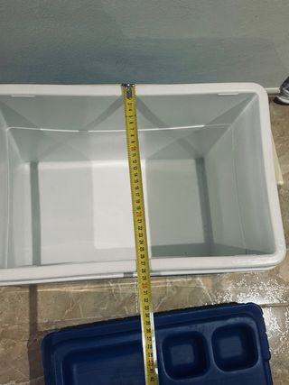 Nevera portátil azul y verde 40L