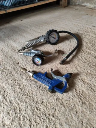 Manómetro y piezas compresor