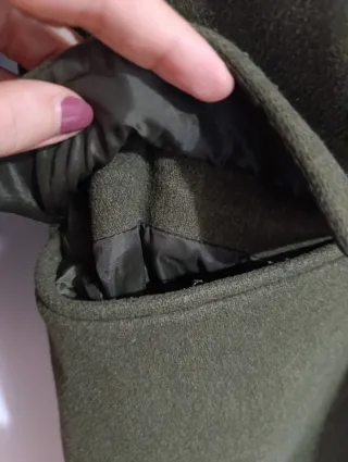 Abrigo de paño verde