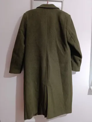 Abrigo de paño verde